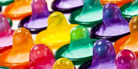 Condoms in colors